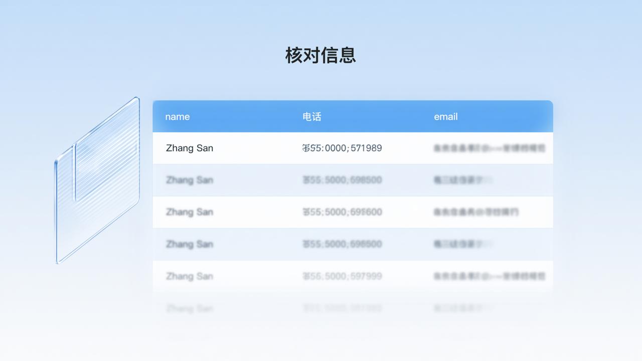 通讯录核对小程序：核对信息互不查看留痕