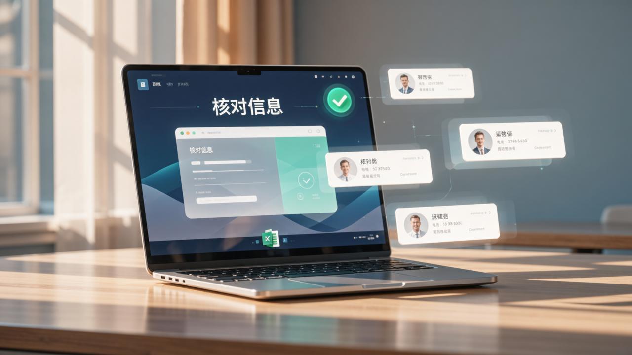 公司通讯录核对完才发现漏了5个人，用核对信息再也没出过错