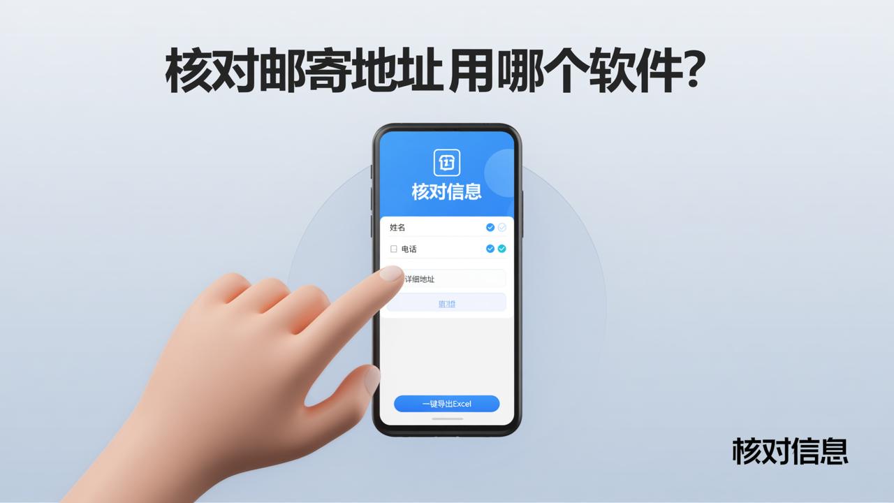 核对邮寄地址用哪个软件？