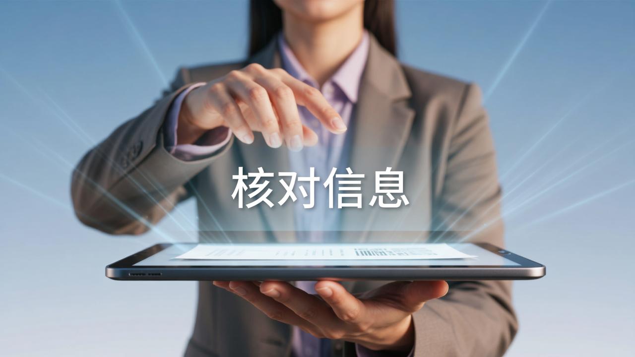 报名资料核对怎么写？