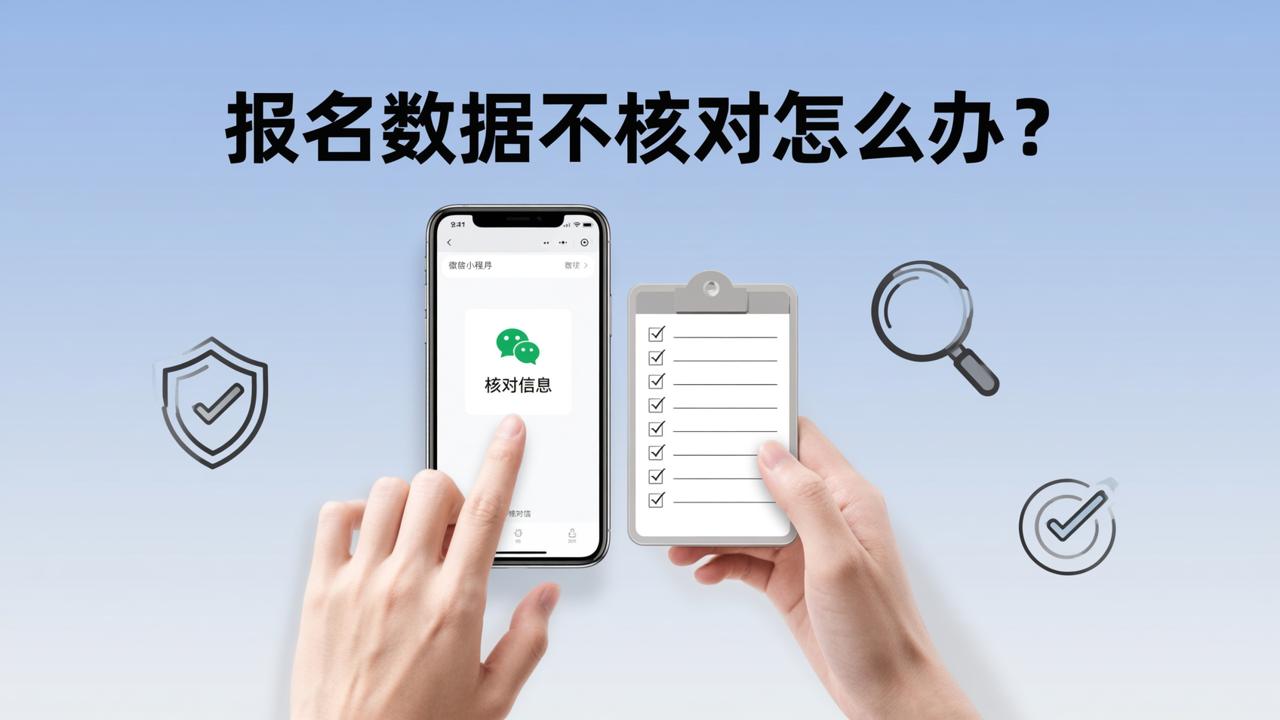 报名数据不核对怎么办？