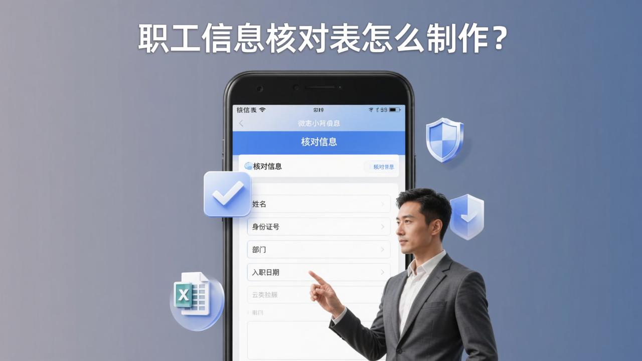 职工信息核对表怎么制作？