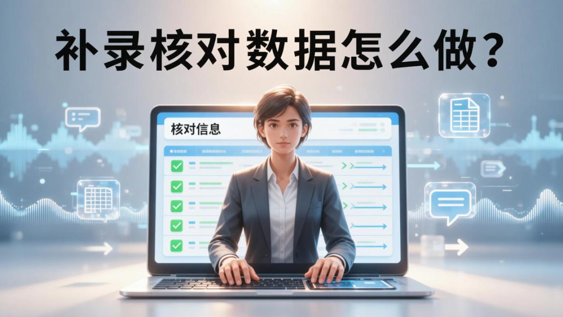 补录核对数据怎么做？