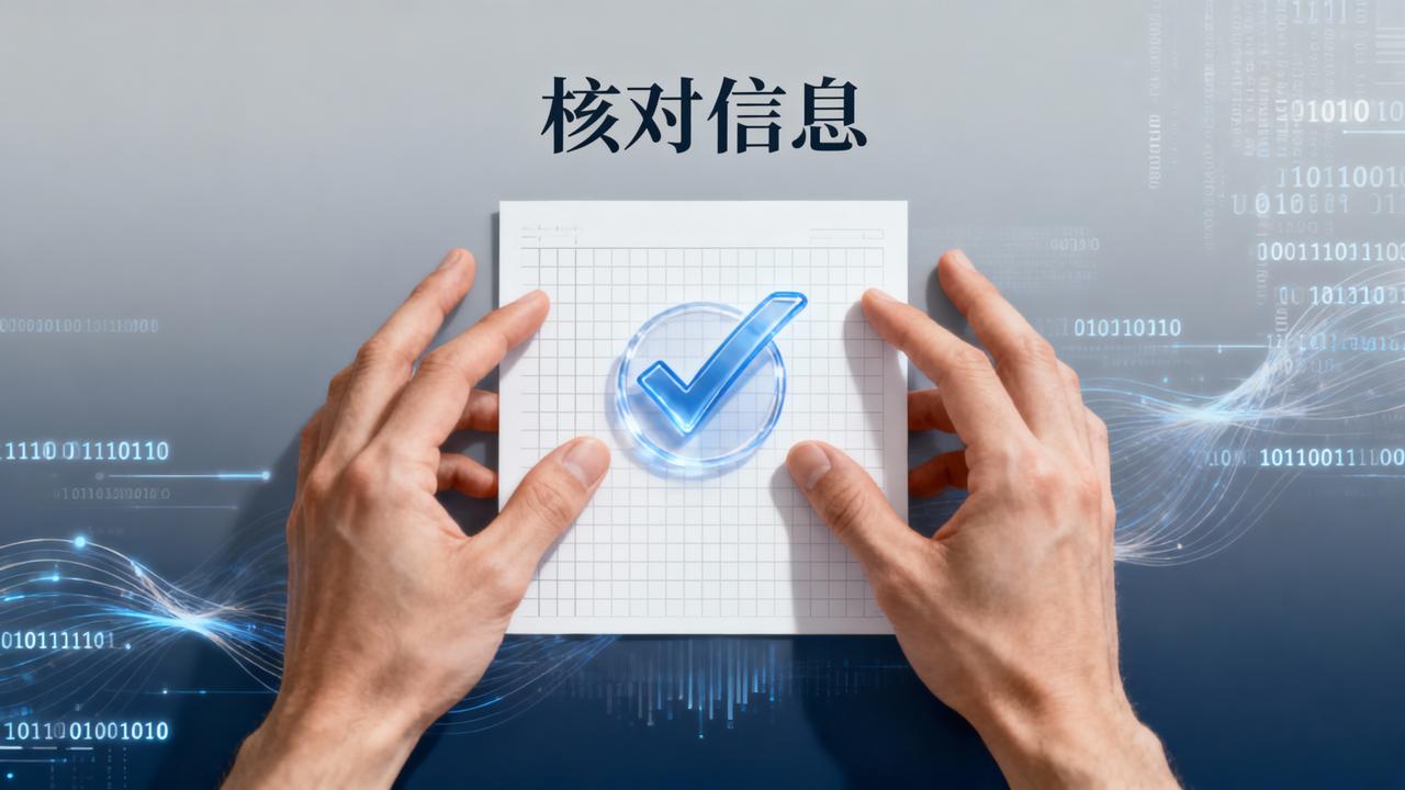 核对信息是否有误