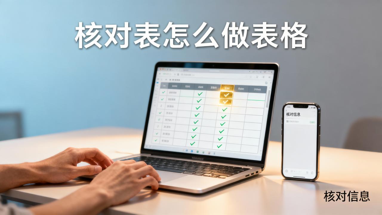 核对表怎么做表格