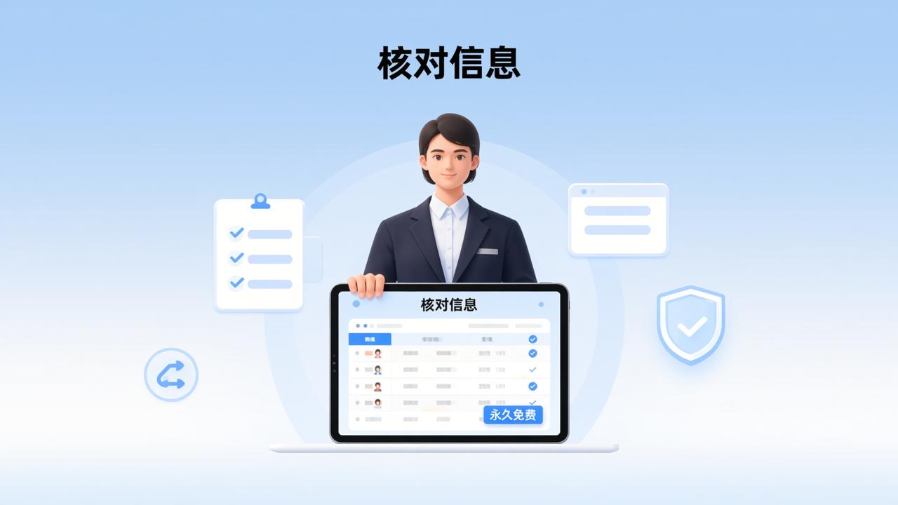 信息核对小程序哪个好？核对信息免费永久，学籍报名通讯录全功能覆盖