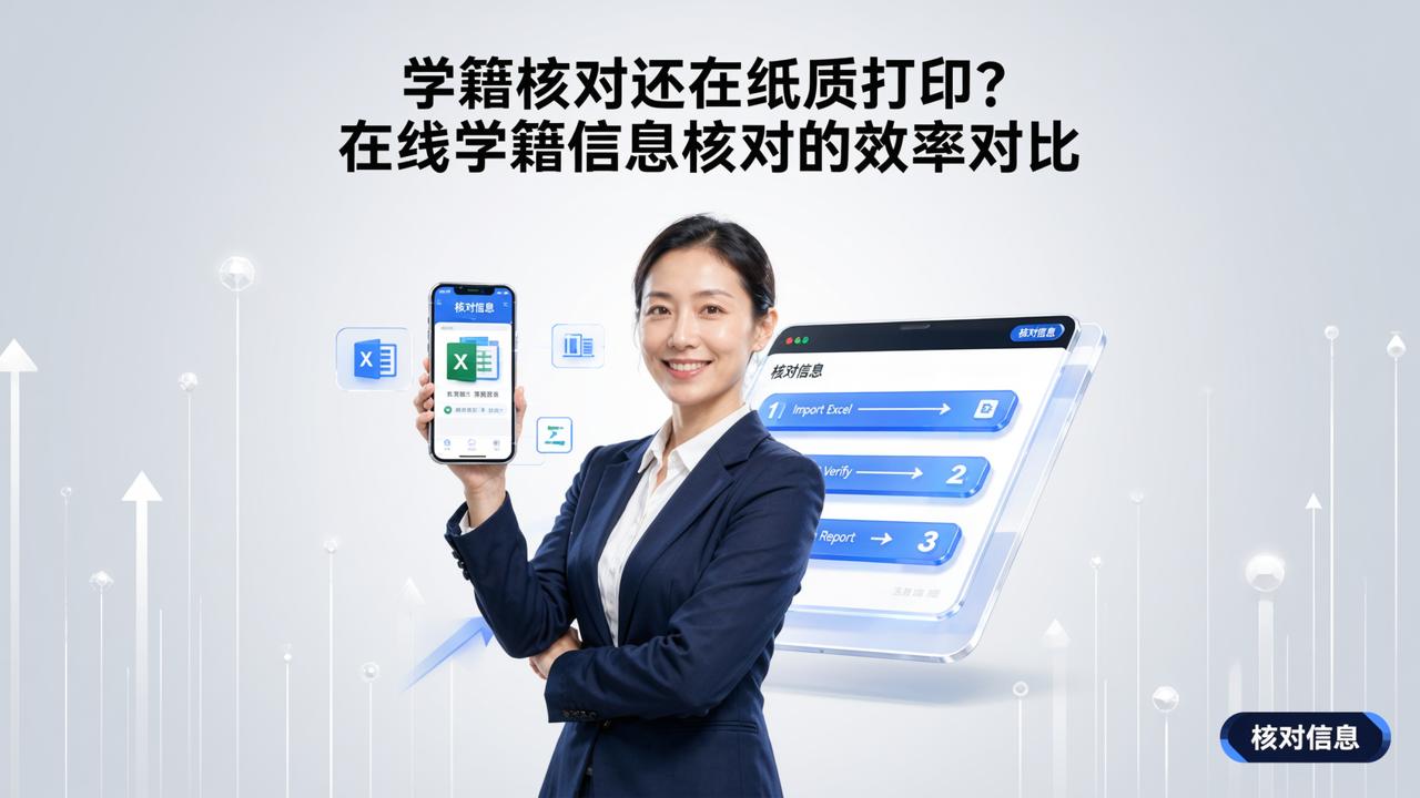 学籍核对还在纸质打印？在线学籍信息核对的效率对比