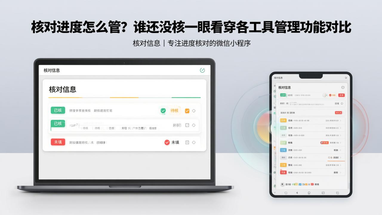 核对进度怎么管？谁还没核一眼看穿各工具管理功能对比