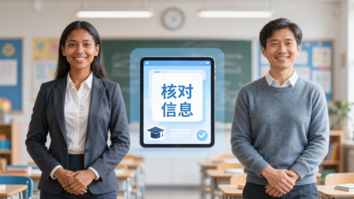 学籍信息核对怎么填？用「核对信息」生成核对表，家长扫码就能改