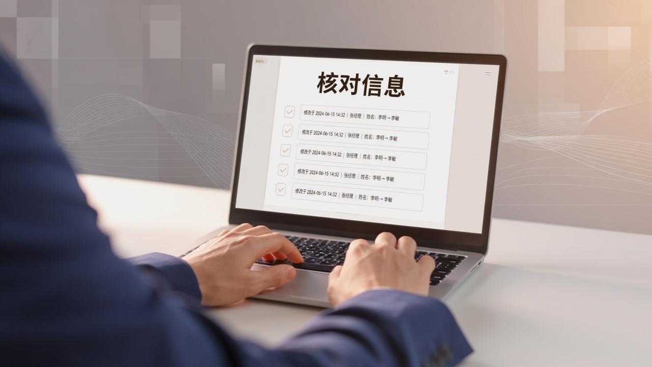 核对表数据怎么修改？核对信息小程序在线修改核对表，修改留痕可追溯