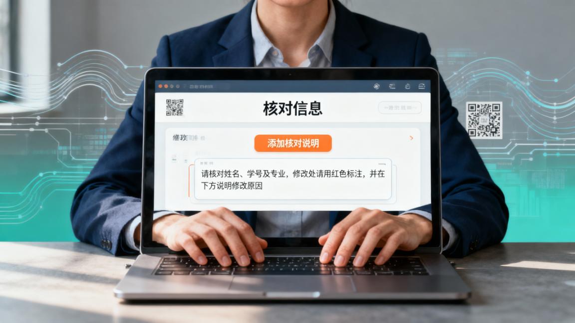 核对数据时怎么加说明？「核对信息」添加核对说明，通知填表人注意事项