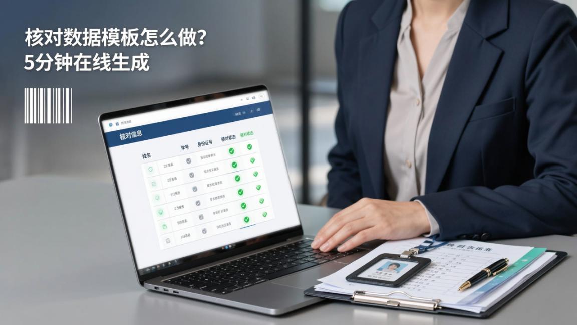 核对数据模板怎么做？「核对信息」核对数据模板在线制作，快速创建数据核对表